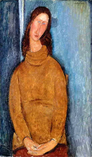 Jeanne Hebuterne in a Yellow Jumper