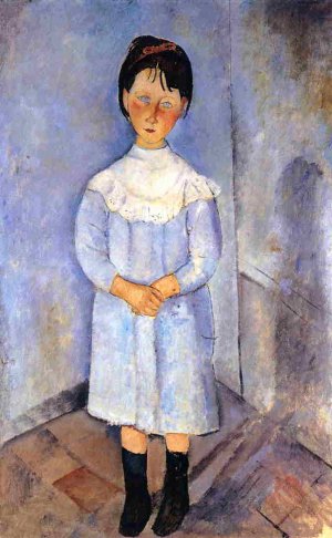 , Little Girl in Blue Art