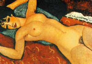 Amedeo Modigliani, Red Nude Art