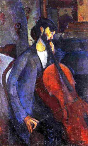 Amedeo Modigliani, The Cellist Art