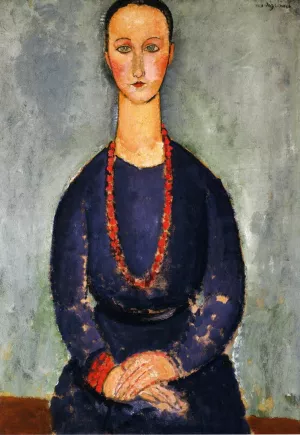 Woman in a Red Necklace