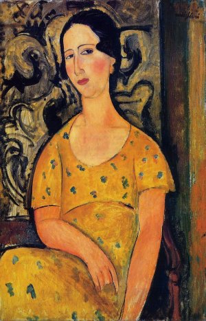 , Young Woman in a Yellow Dress also known as Madame Modot Art